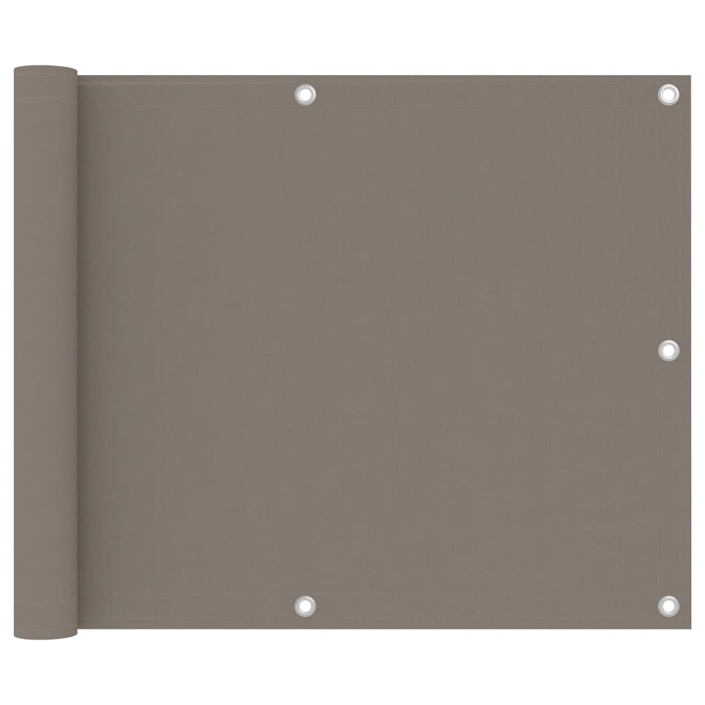 Balkon-Sichtschutz Taupe 75x300 cm Oxford-Gewebe