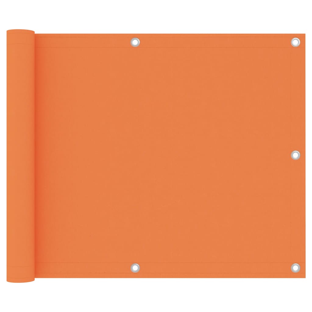 Balkon-Sichtschutz Orange 75x500 cm Oxford-Gewebe
