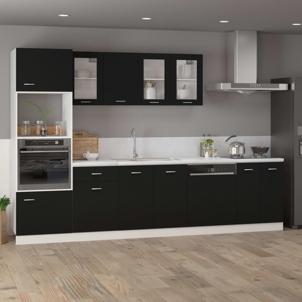 Unterschrank Lyon Schwarz 60x46x81,5 cm Holzwerkstoff