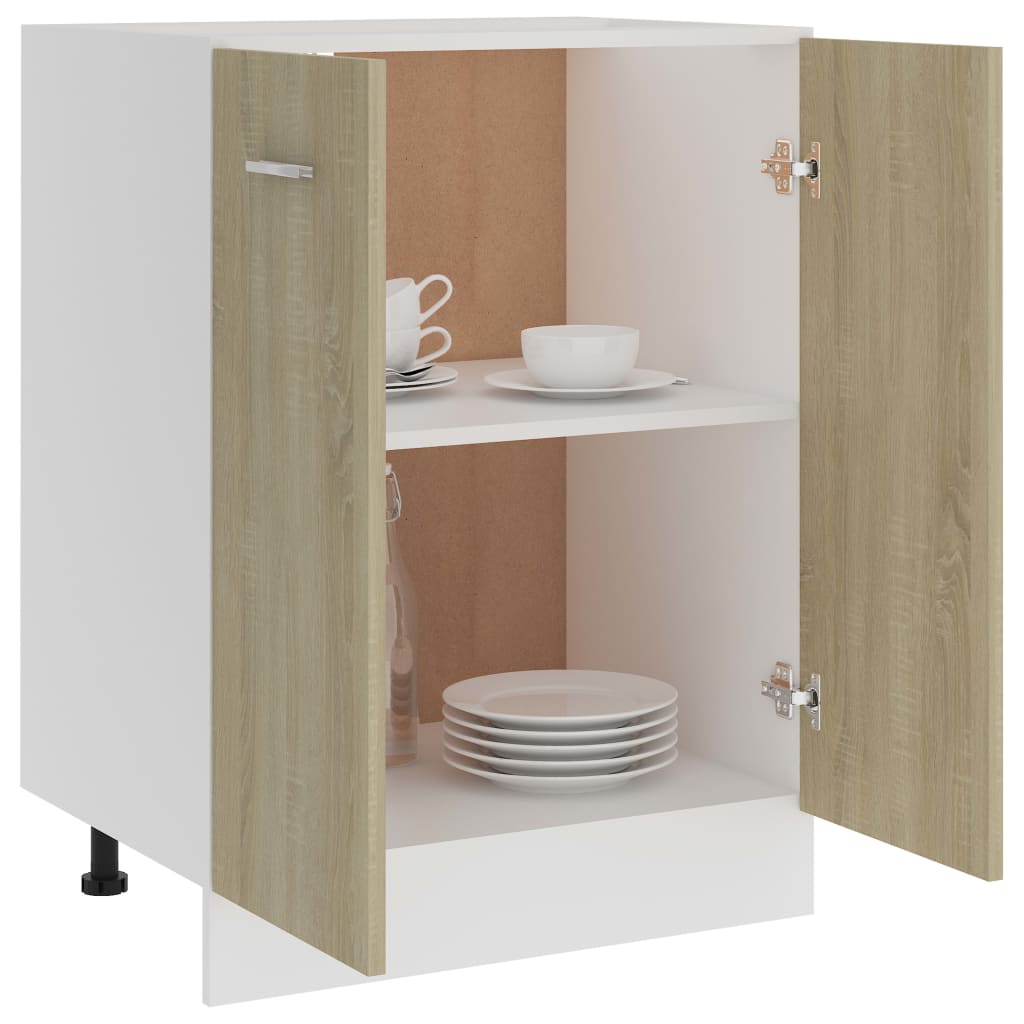 Unterschrank Lyon Sonoma-Eiche 60x46x81,5 cm Holzwerkstoff