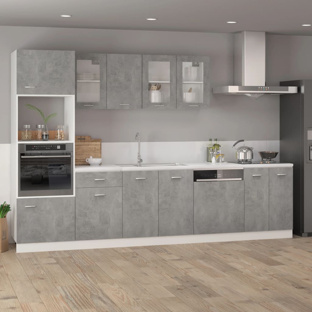 Unterschrank Lyon Betongrau 60x46x81,5 cm Holzwerkstoff