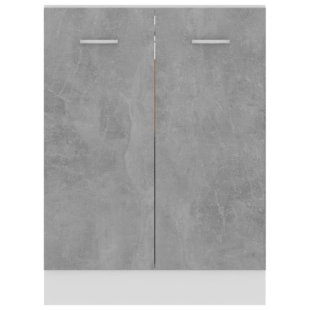 Unterschrank Lyon Betongrau 60x46x81,5 cm Holzwerkstoff