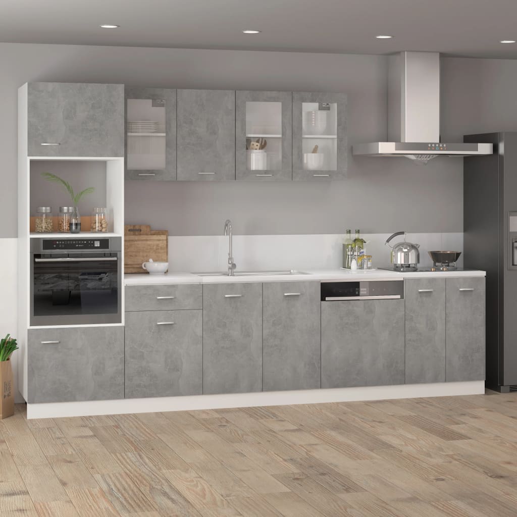 Hängeschrank Lyon Betongrau 39,5x31x60 cm Holzwerkstoff