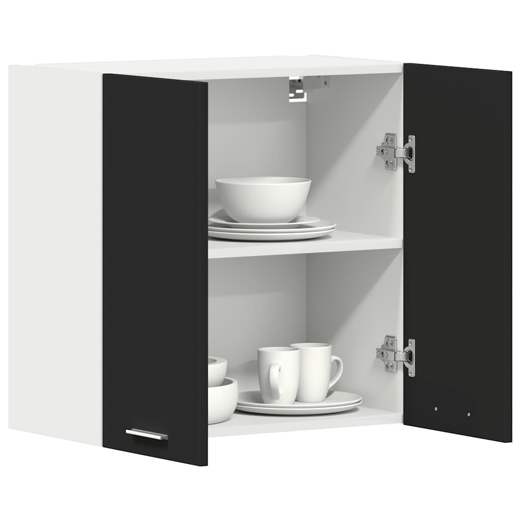 Hängeschrank Lyon Schwarz 60x31x60 cm Holzwerkstoff