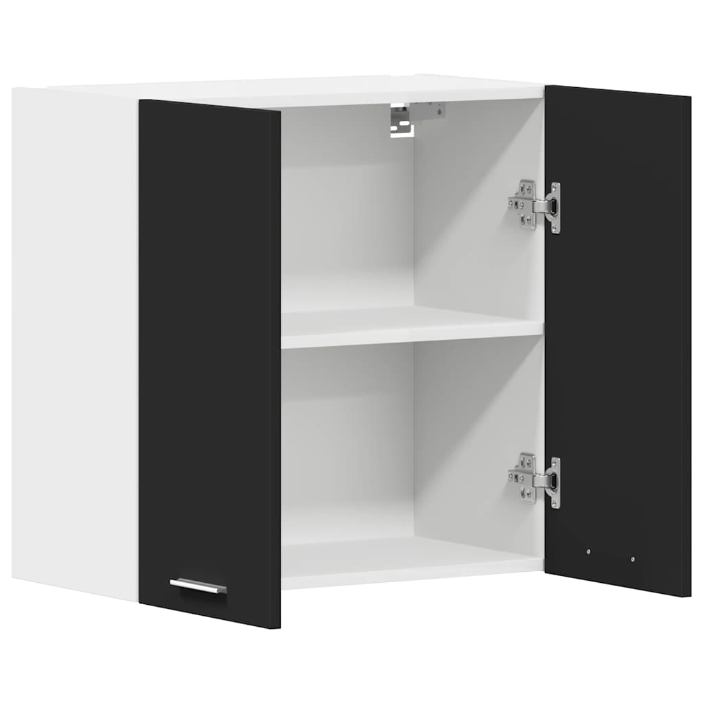 Hängeschrank Lyon Schwarz 60x31x60 cm Holzwerkstoff