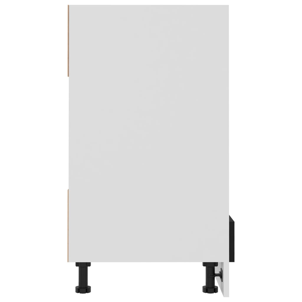 Herdumbauschrank Riga Schwarz 60x46x81,5 cm Holzwerkstoff