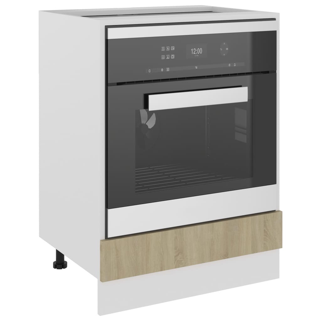 Herdumbauschrank Riga Sonoma-Eiche 60x46x81,5 cm Holzwerkstoff