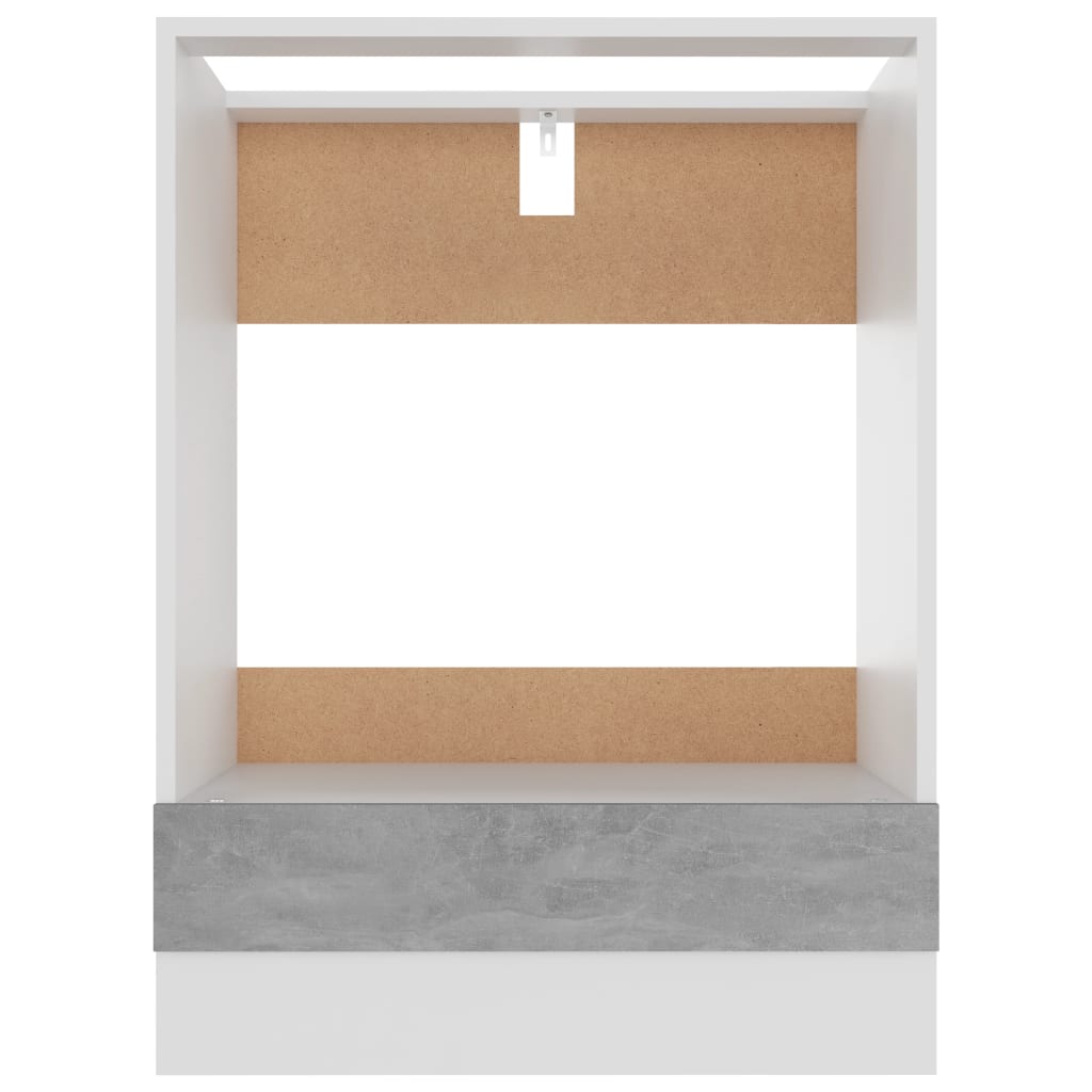 Herdumbauschrank Lyon Betongrau 60x46x81,5 cm Holzwerkstoff