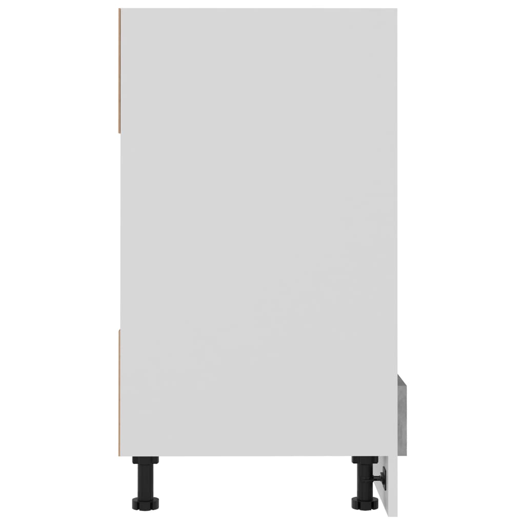 Herdumbauschrank Lyon Betongrau 60x46x81,5 cm Holzwerkstoff