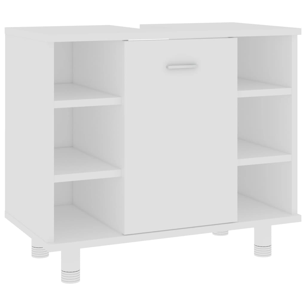 Badeværelsesskab Hvid 60x32x53,5 cm Træ Materiale