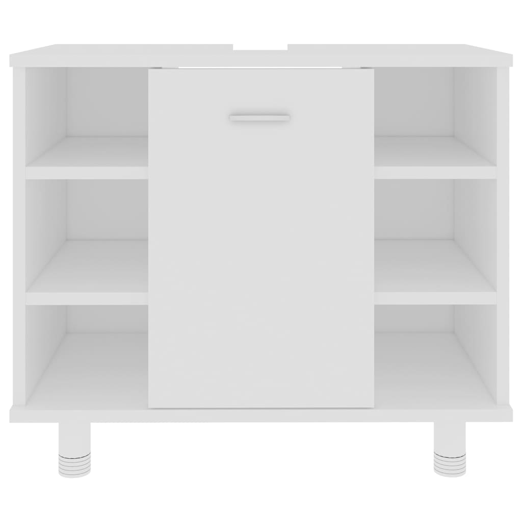 Badeværelsesskab Hvid 60x32x53,5 cm Træ Materiale