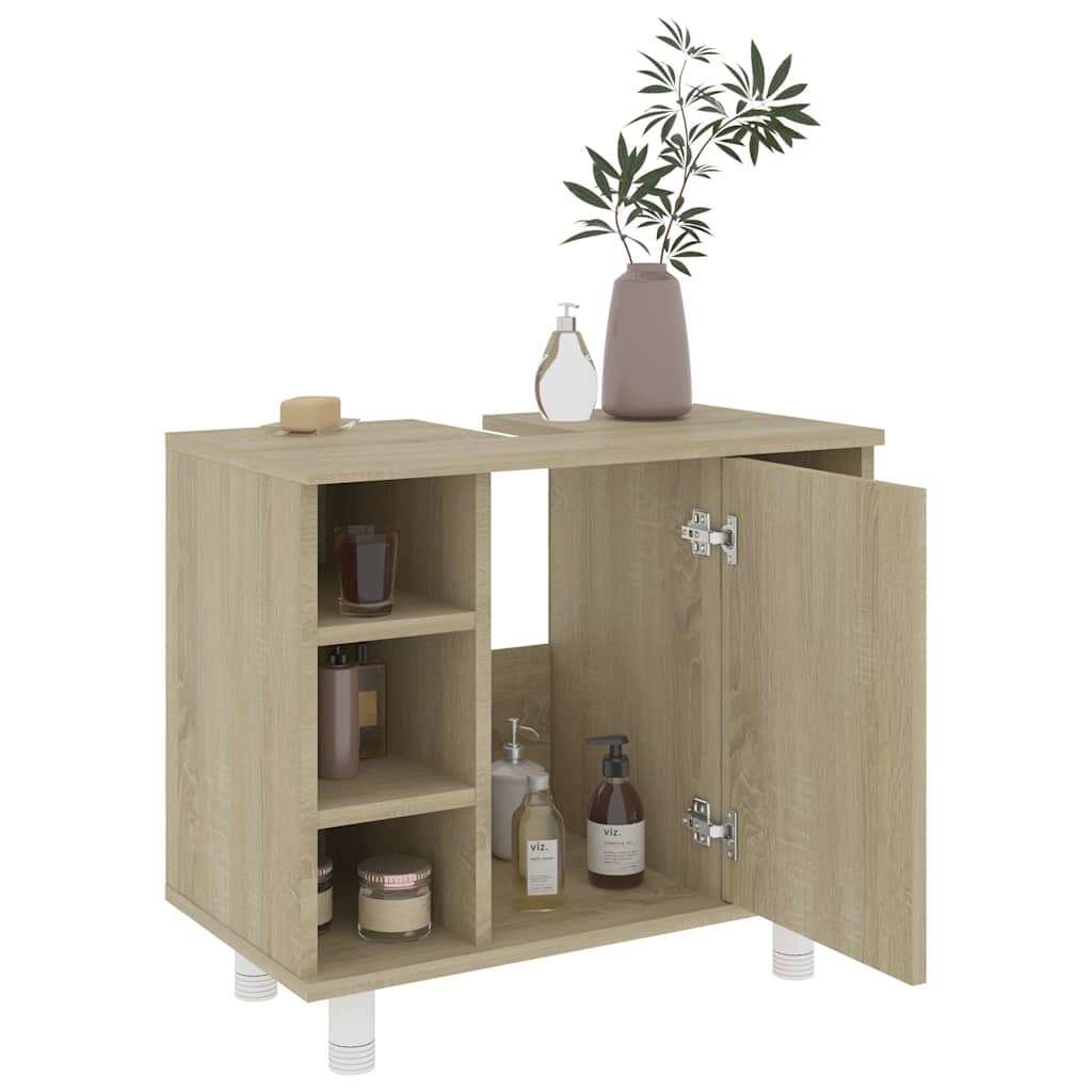 Badeværelsesskab Sonoma Eg 60x32x53,5 cm Træ Materiale