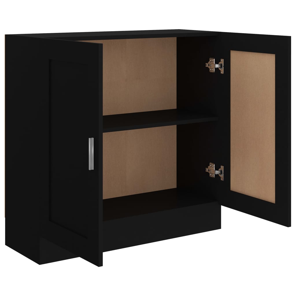 Reol Sort 82,5x30,5x80 cm Træ Materiale