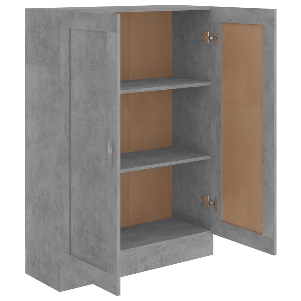 Reol Beton Grå 82,5x30,5x115 cm Træ Materiale