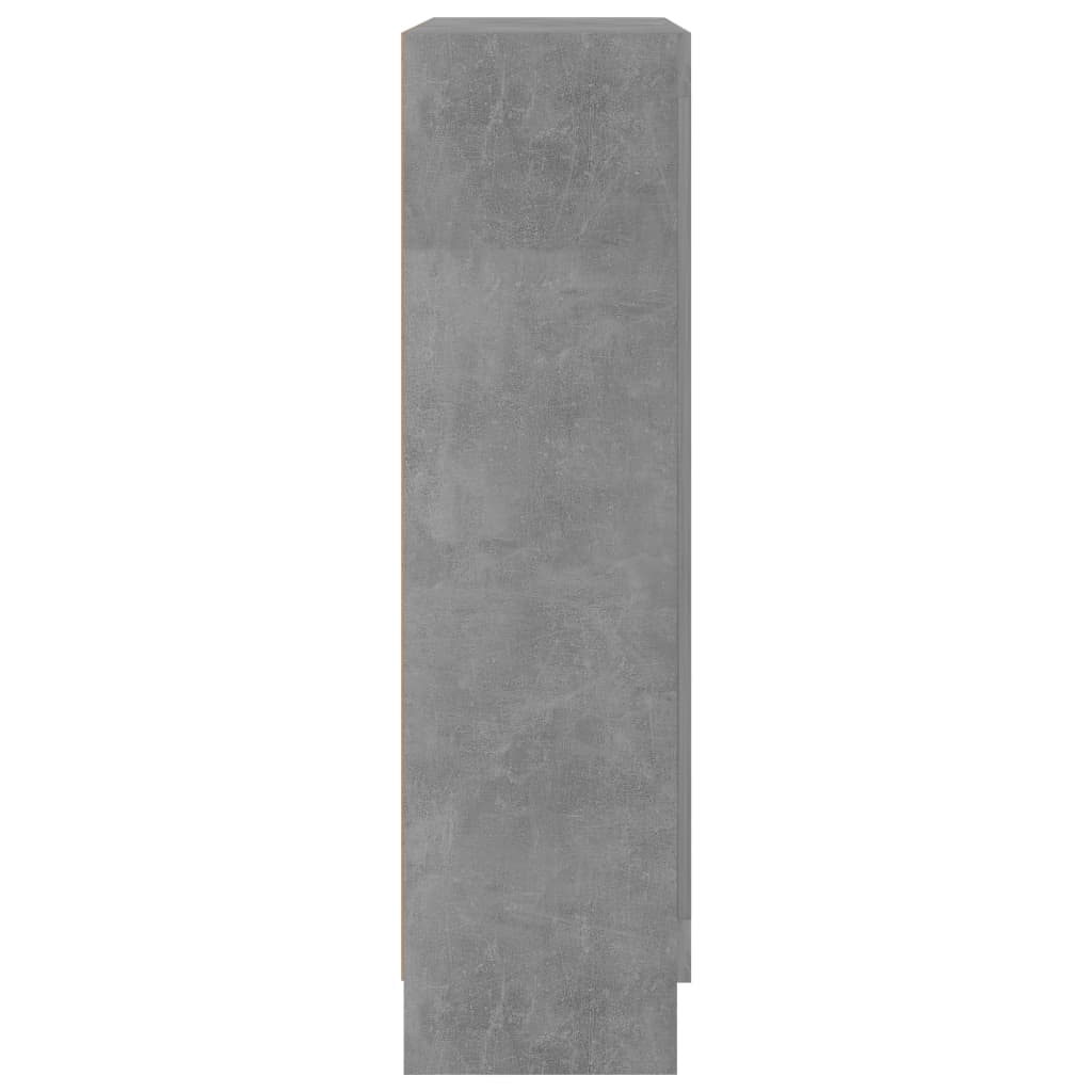 Reol Beton Grå 82,5x30,5x115 cm Træ Materiale