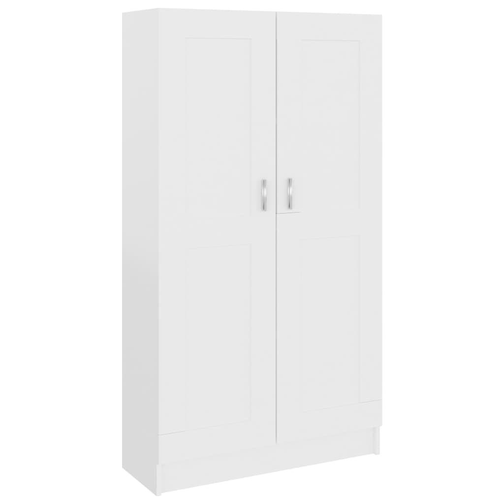 Reol Hvid 82,5x30,5x150 cm Træ Materiale
