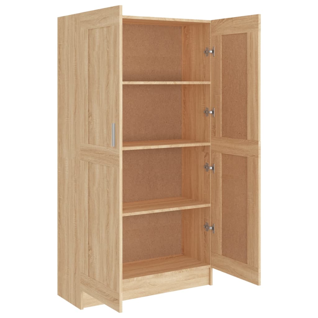 Bogreol Sonoma Eg 82,5x30,5x150 cm Træ Materiale