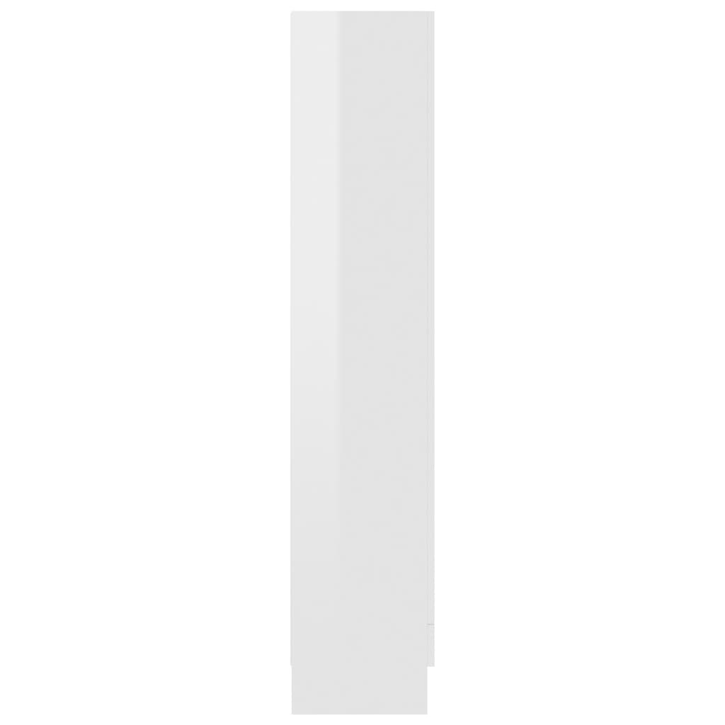 Reol Højglans Hvid 82,5x30,5x150 cm Træ Materiale