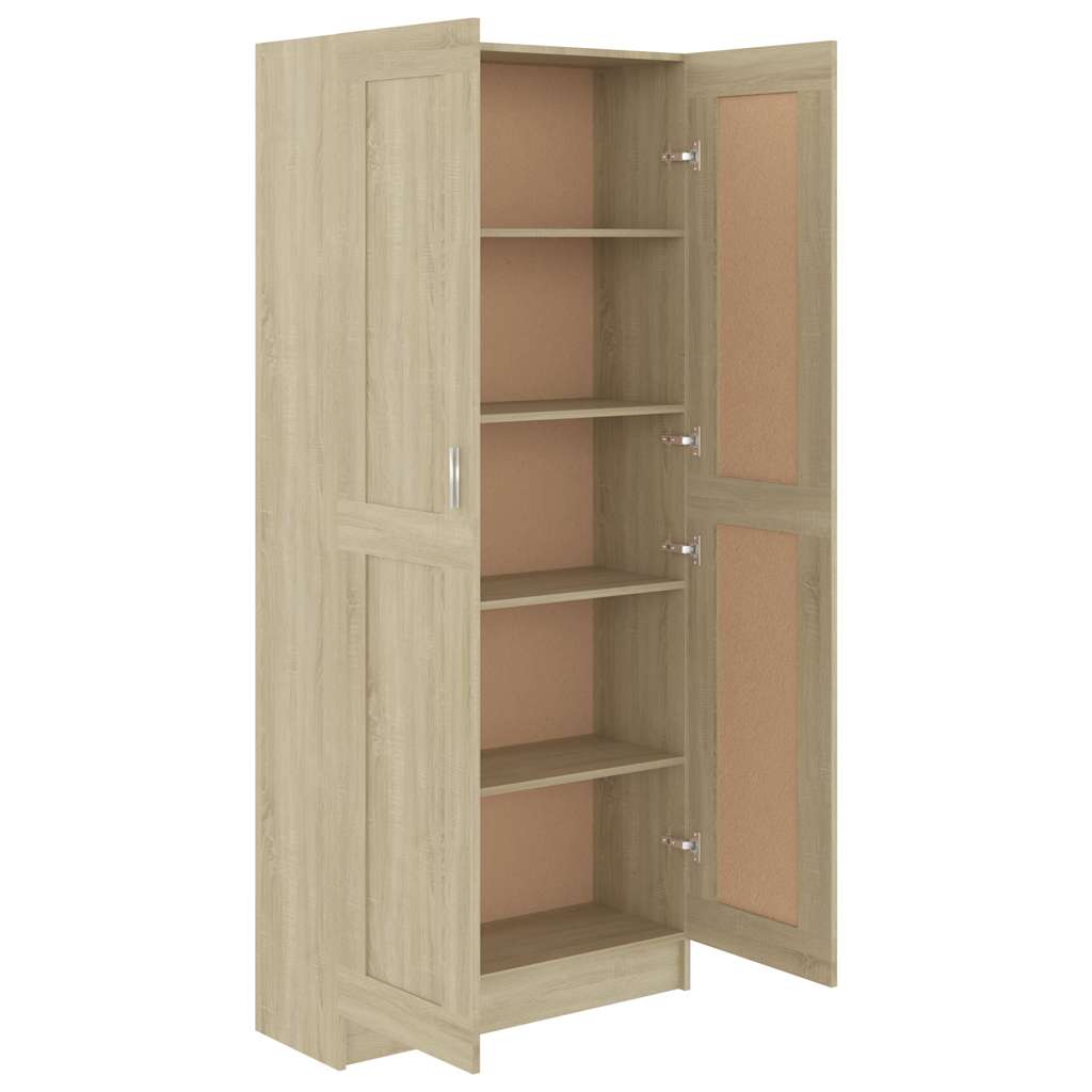 Reol Sonoma Eg 82,5x30,5x185,5 cm Træ Materiale