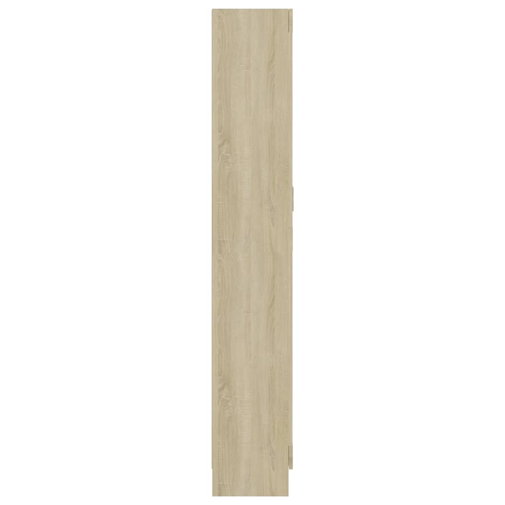 Reol Sonoma Eg 82,5x30,5x185,5 cm Træ Materiale