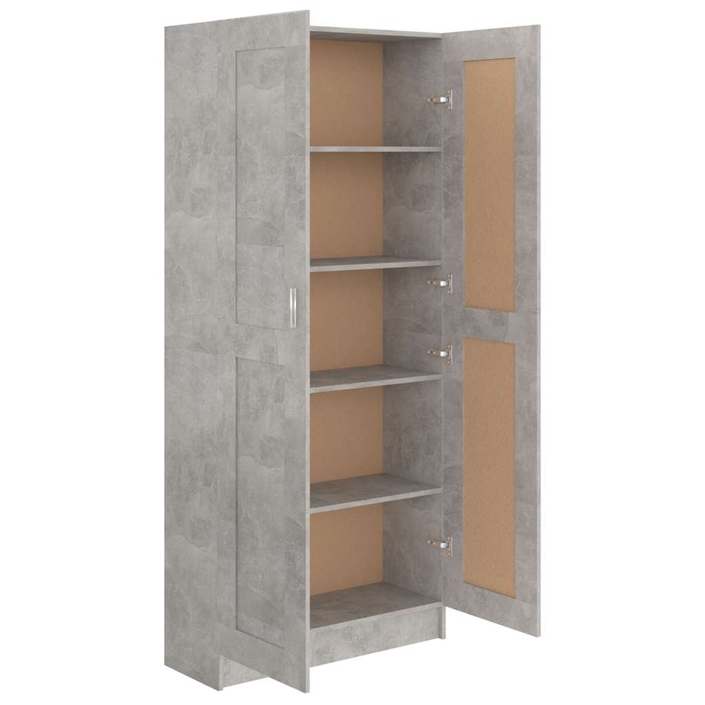 Reol Beton Grå 82,5x30,5x185,5 cm Træ Materiale
