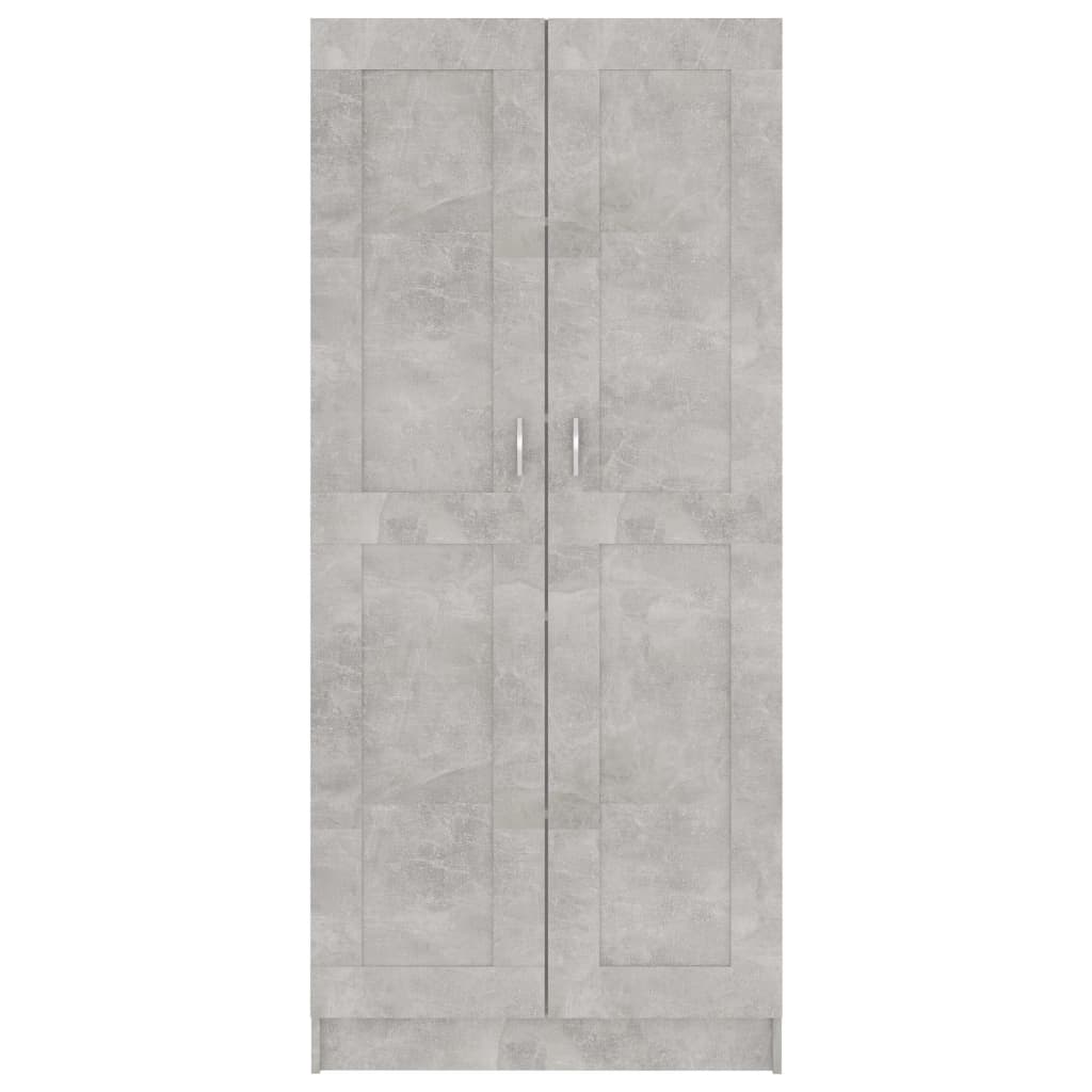 Reol Beton Grå 82,5x30,5x185,5 cm Træ Materiale