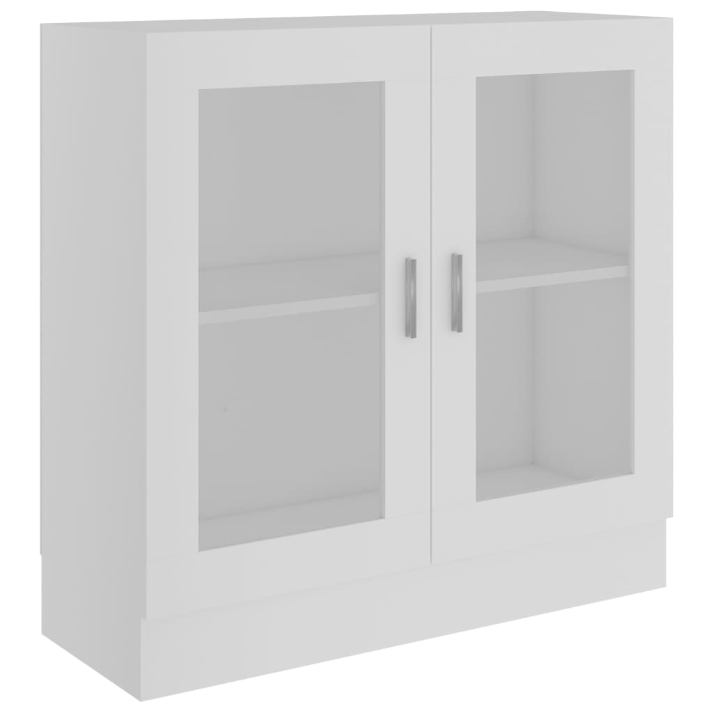 Vitrineskab Hvid 82,5x30,5x80 cm Træmateriale