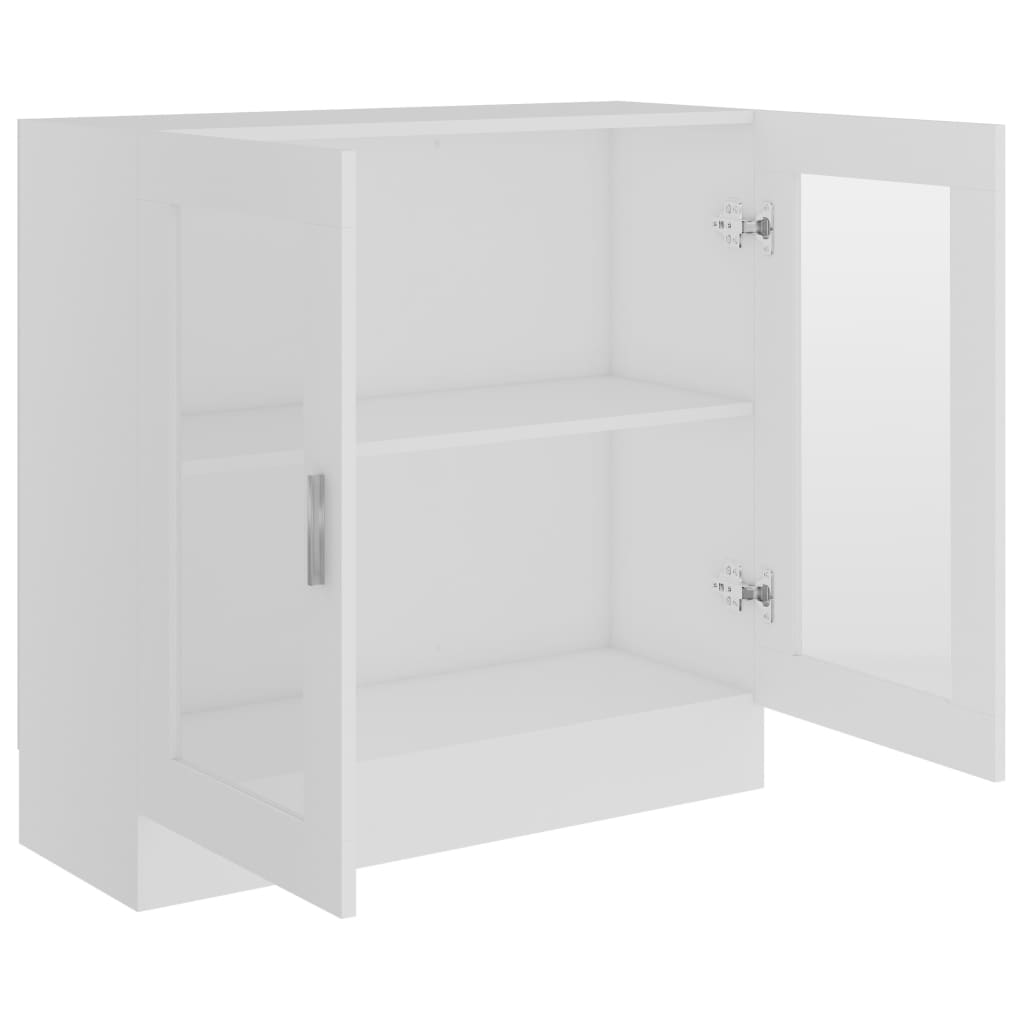 Vitrineskab Hvid 82,5x30,5x80 cm Træmateriale