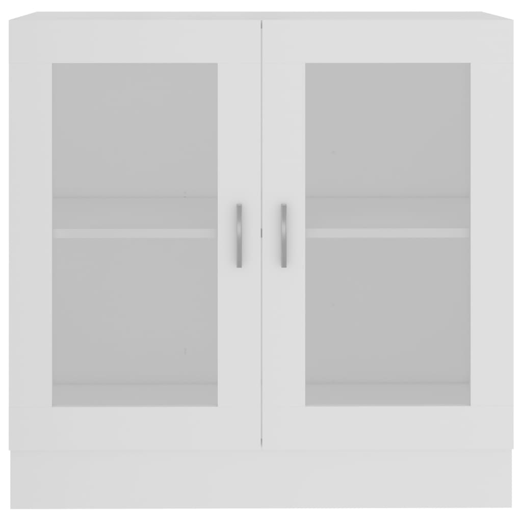 Vitrineskab Hvid 82,5x30,5x80 cm Træmateriale