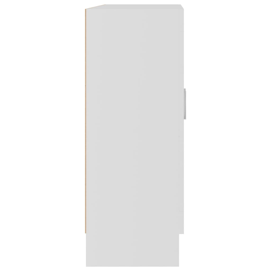 Vitrineskab Hvid 82,5x30,5x80 cm Træmateriale