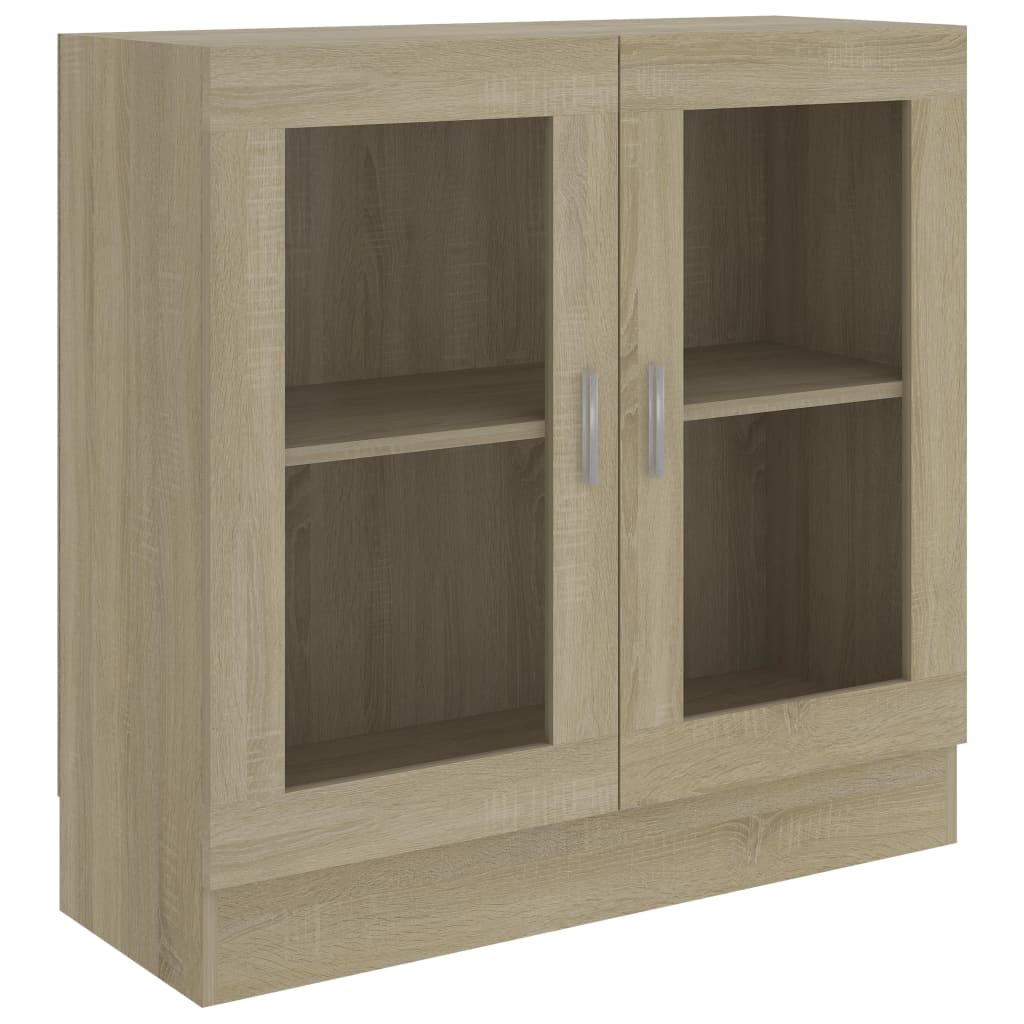 Vitrineskab Sonoma eg 82,5x30,5x80 cm træmateriale