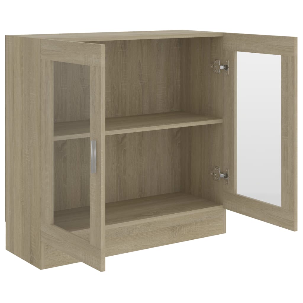 Vitrineskab Sonoma eg 82,5x30,5x80 cm træmateriale