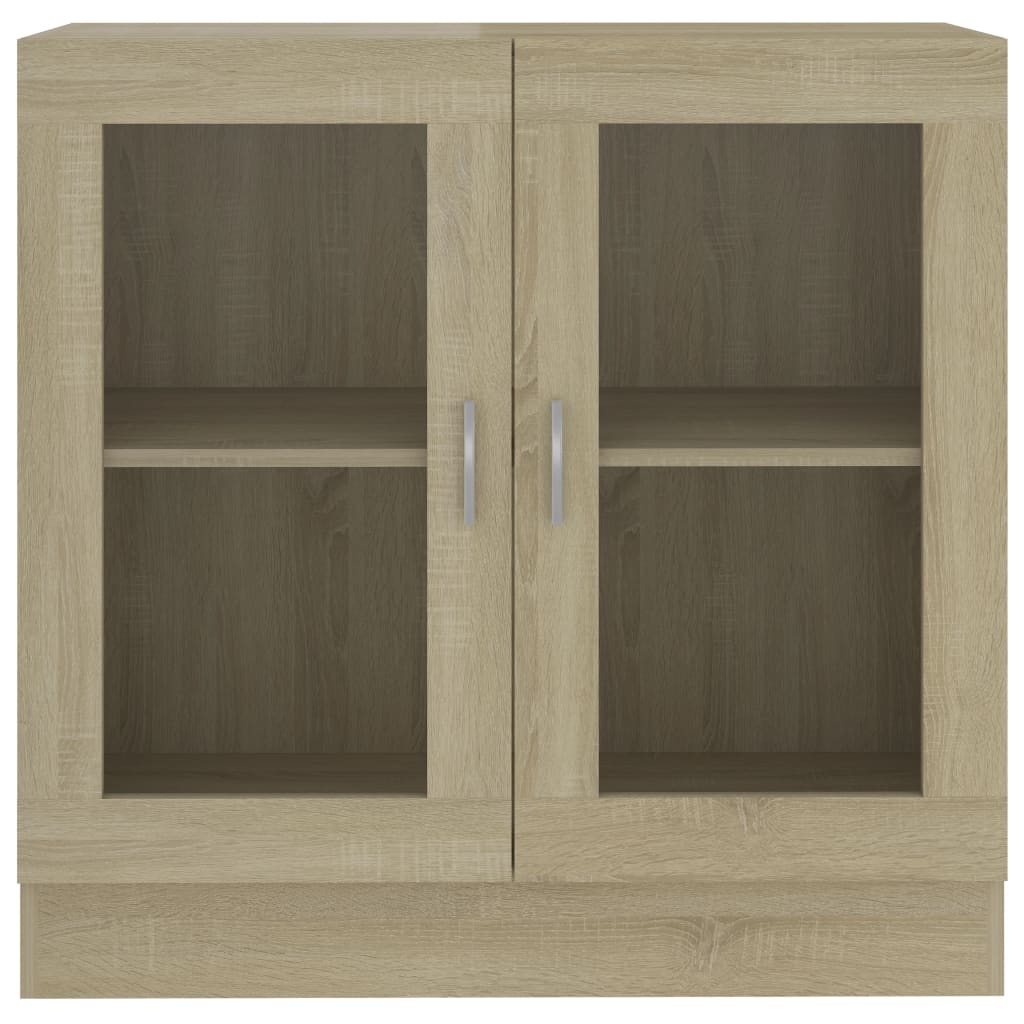 Vitrineskab Sonoma eg 82,5x30,5x80 cm træmateriale