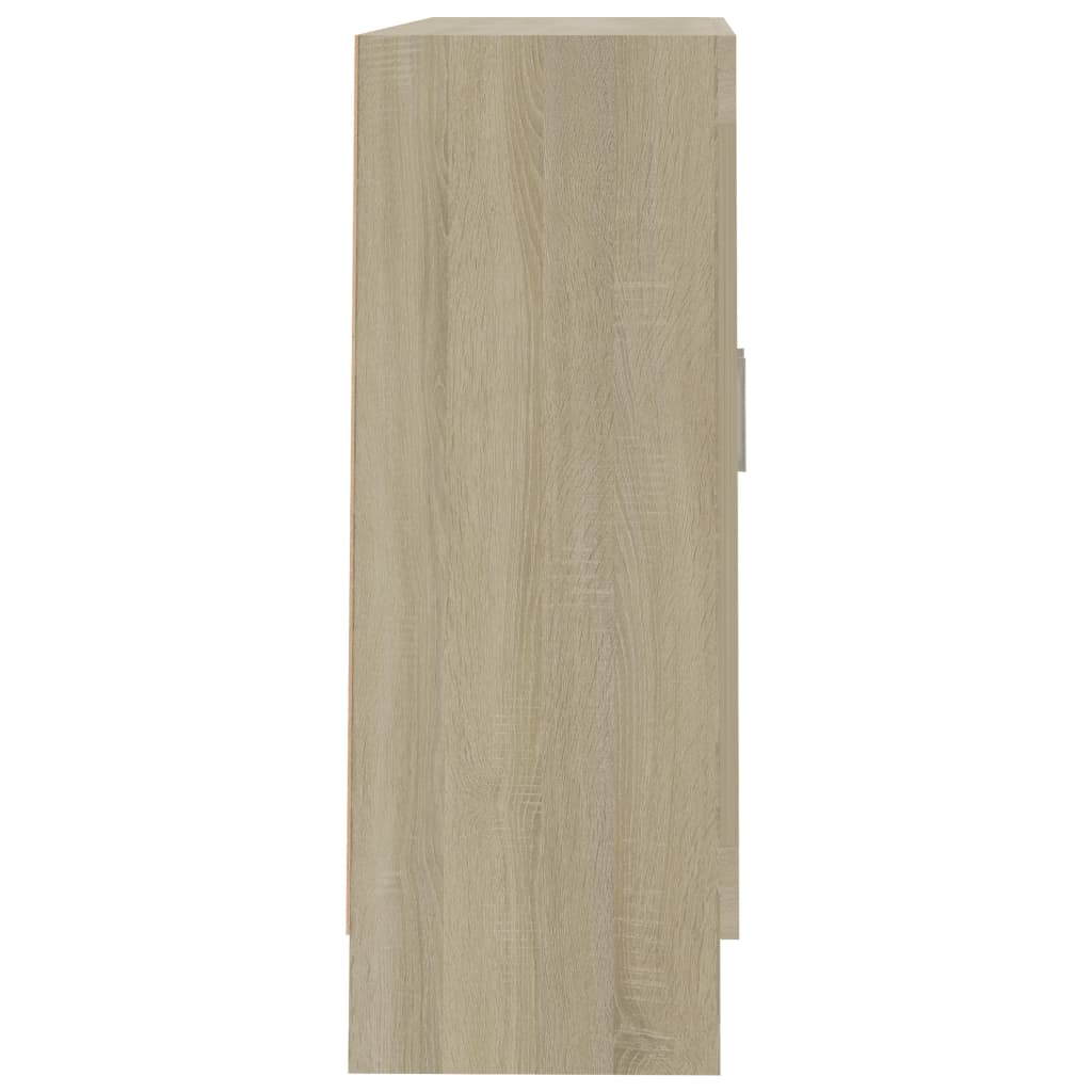 Vitrineskab Sonoma eg 82,5x30,5x80 cm træmateriale