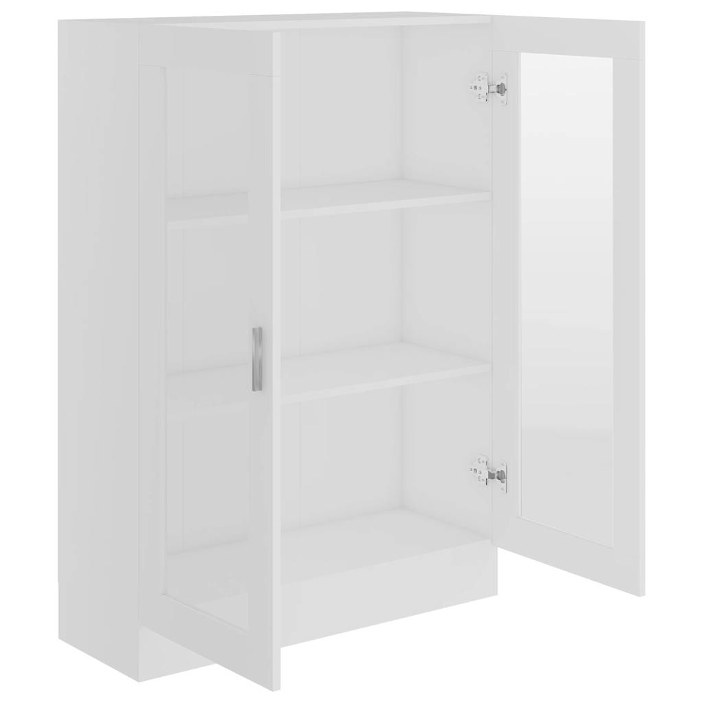 Vitrineskab Hvid 82,5x30,5x115 cm Træ Materiale