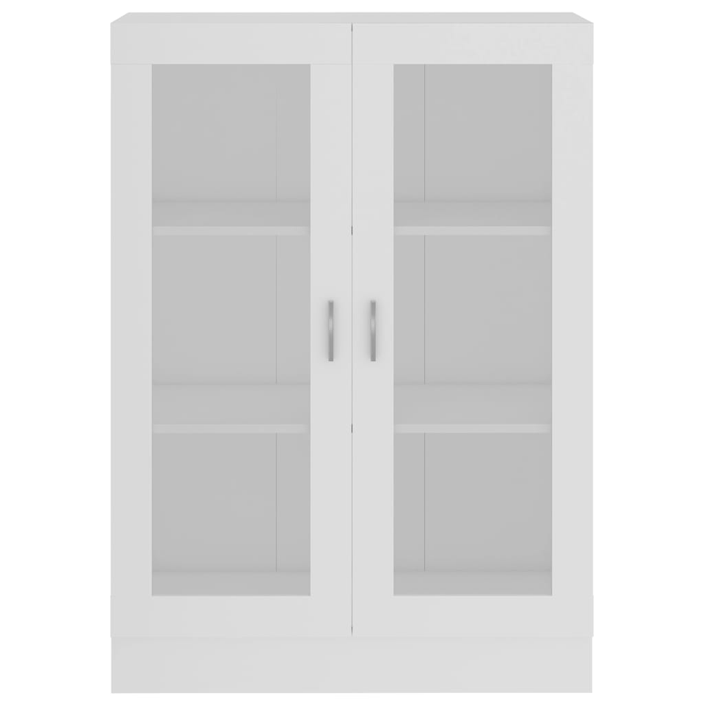 Vitrineskab Hvid 82,5x30,5x115 cm Træ Materiale