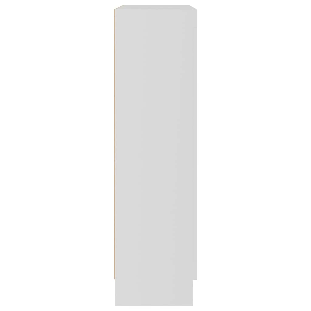 Vitrineskab Hvid 82,5x30,5x115 cm Træ Materiale