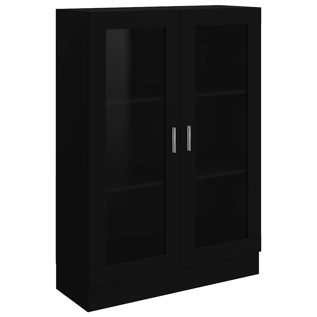 Vitrineskab Sort 82,5x30,5x115 cm Træ Materiale