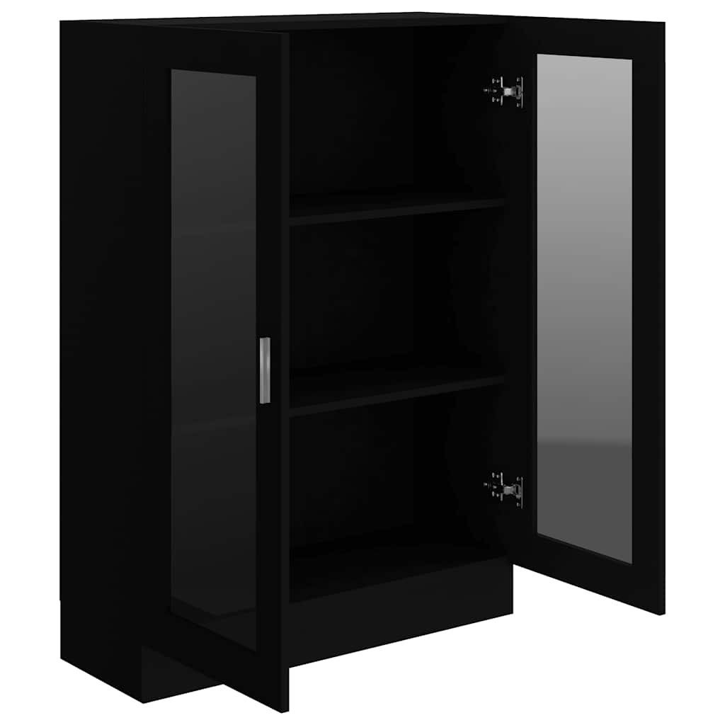 Vitrineskab Sort 82,5x30,5x115 cm Træ Materiale
