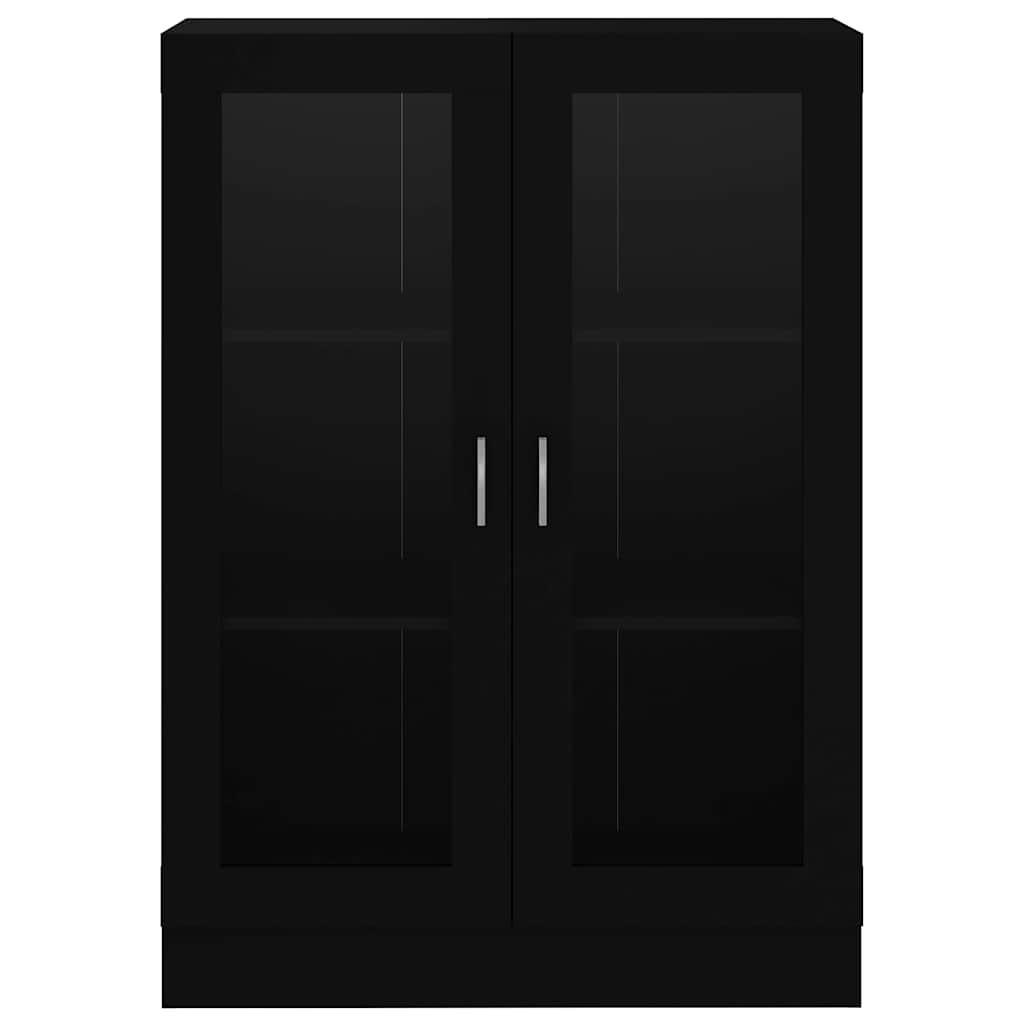 Vitrineskab Sort 82,5x30,5x115 cm Træ Materiale