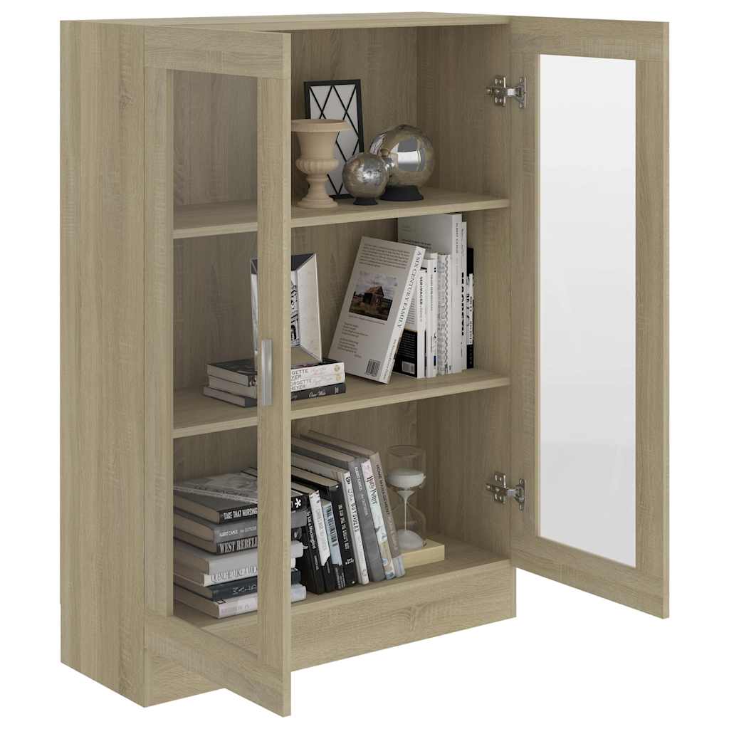 Vitrineskab Sonoma Eg 82,5x30,5x115 cm Træ Materiale