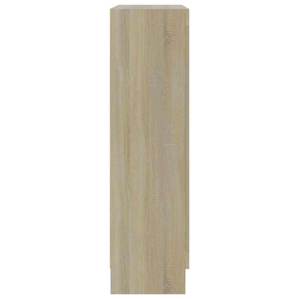 Vitrineskab Sonoma Eg 82,5x30,5x115 cm Træ Materiale
