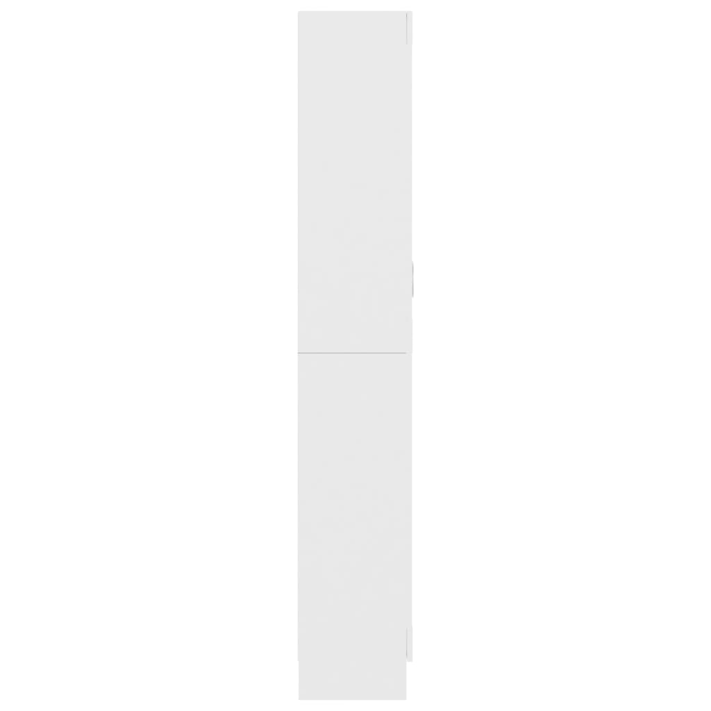 Vitrineskab Hvid 82,5x30,5x185,5 cm Træ Materiale
