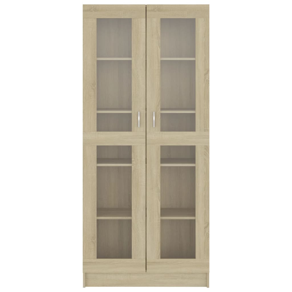 Vitrineskab Sonoma Eg 82,5x30,5x185,5 cm Træ Materiale