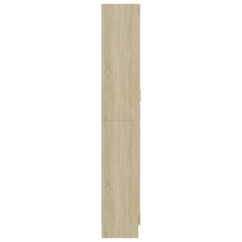 Vitrineskab Sonoma Eg 82,5x30,5x185,5 cm Træ Materiale