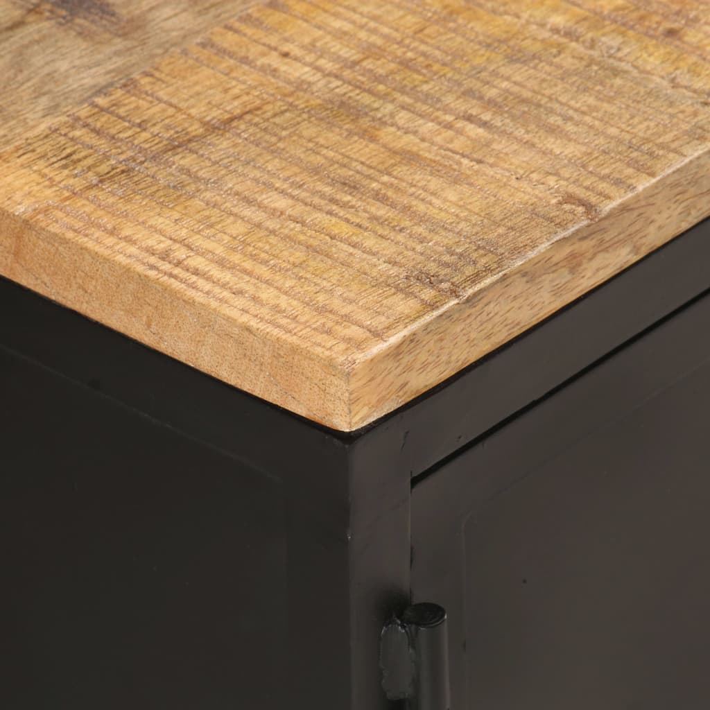 Sofabord 90x50x37 cm Groft mango massivt træ