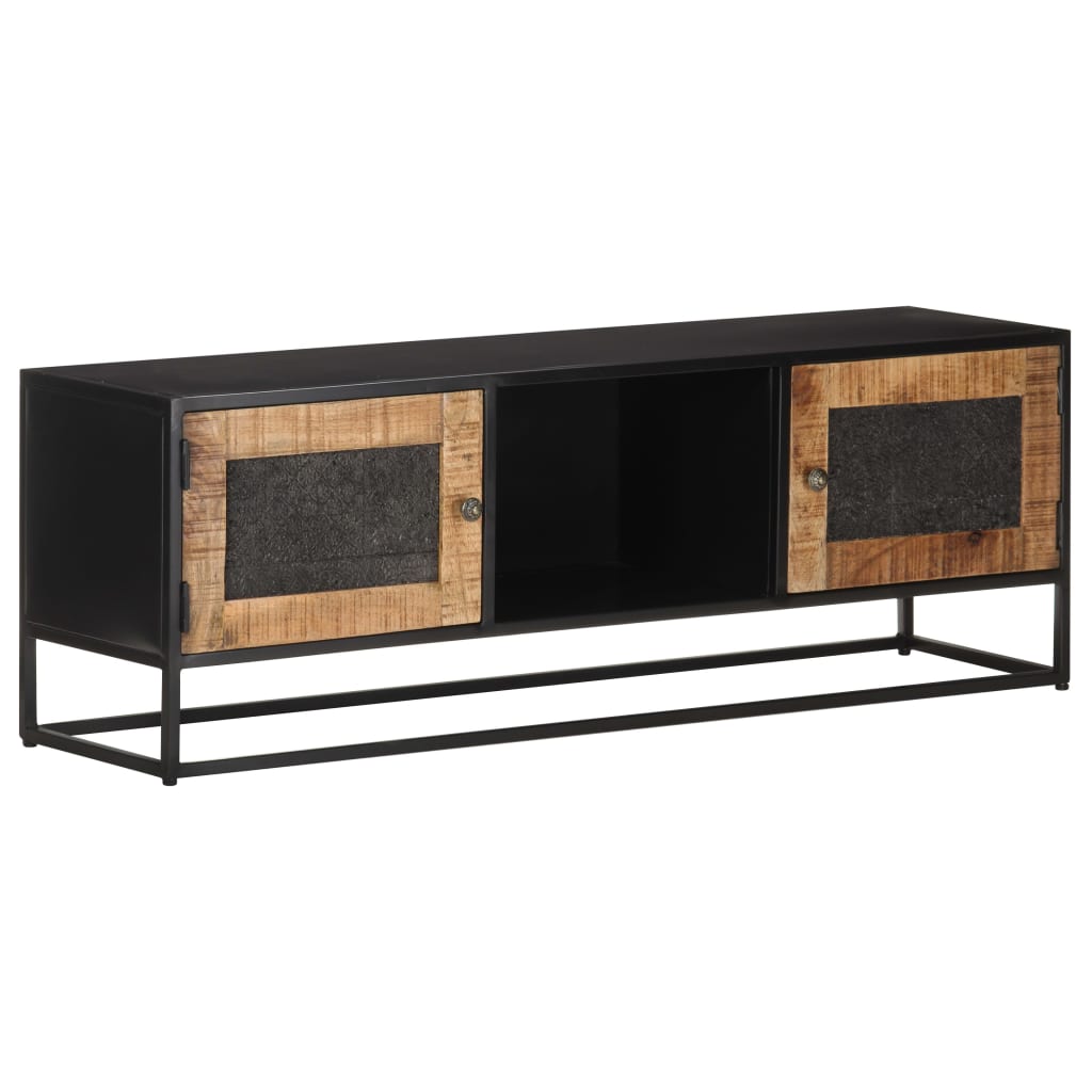 TV-skab 120x30x40 cm Groft mangotræ