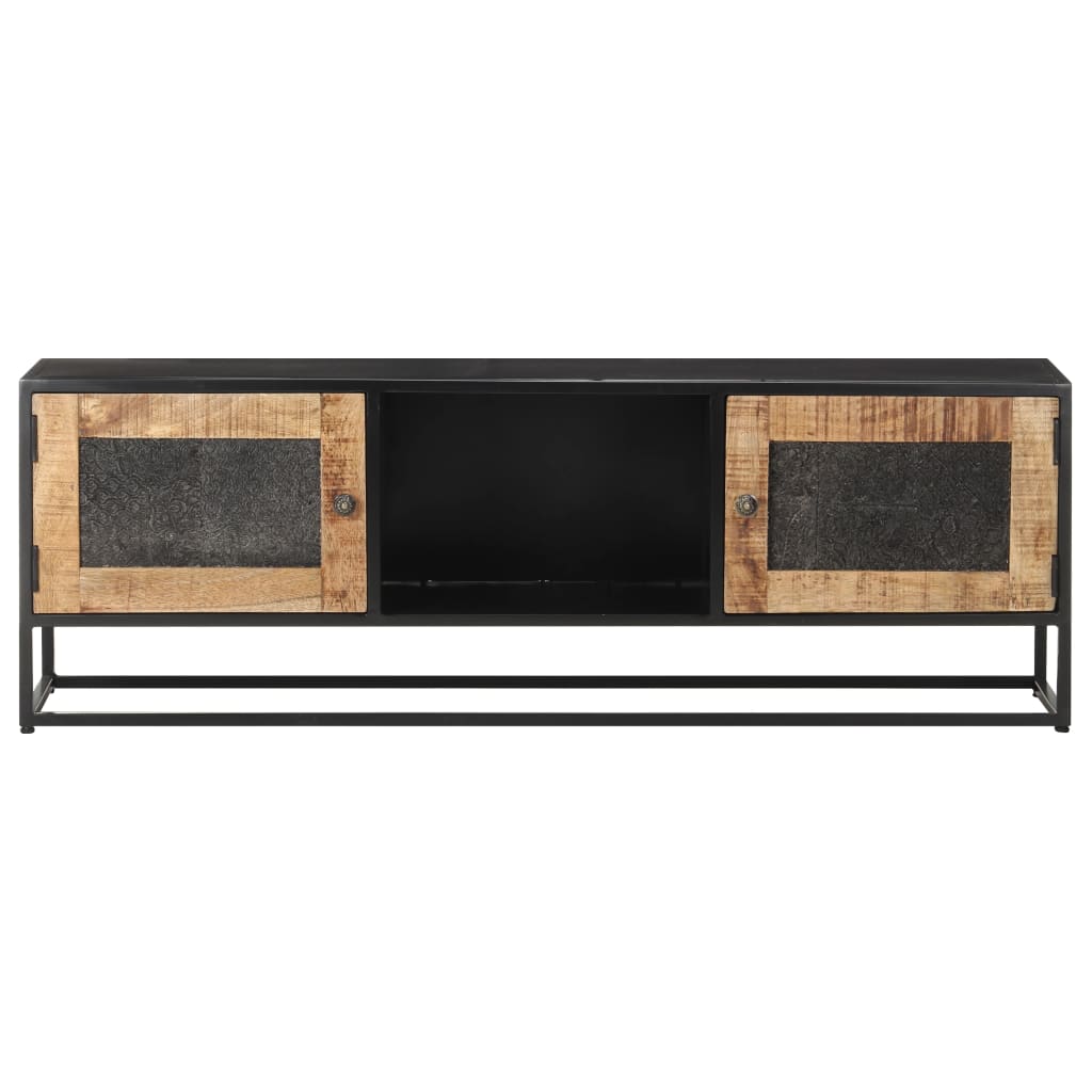 TV-skab 120x30x40 cm Groft mangotræ