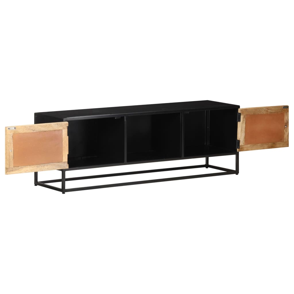 TV-skab 120x30x40 cm Groft mangotræ