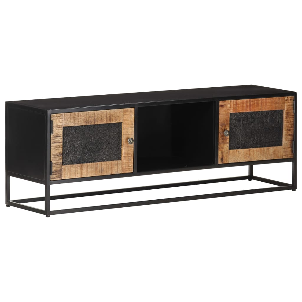 TV-skab 120x30x40 cm Groft mangotræ